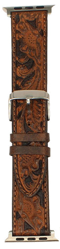 Western Tooled iWatch Band with Turquoise Accents