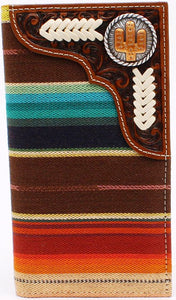 Southwestern Rodeo Wallet with Cactus Concho