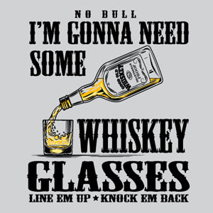 "Whiskey Glasses" Western No Bull T-Shirt