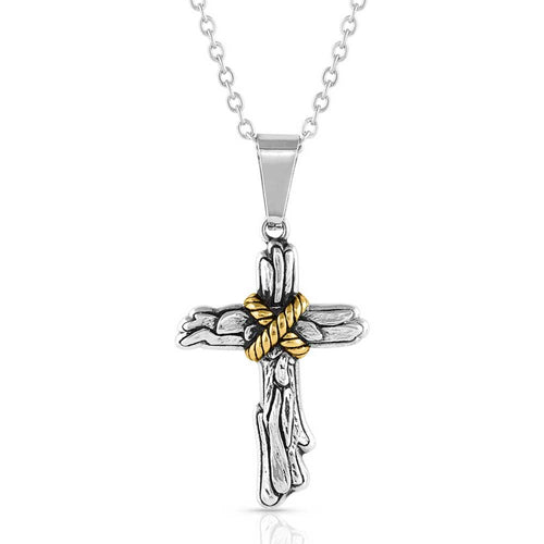 Rugged Faith Cross Necklace
