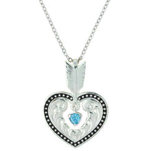 Load image into Gallery viewer, Shot in the Heart with A Big Sky Arrow Necklace - Made in the USA!