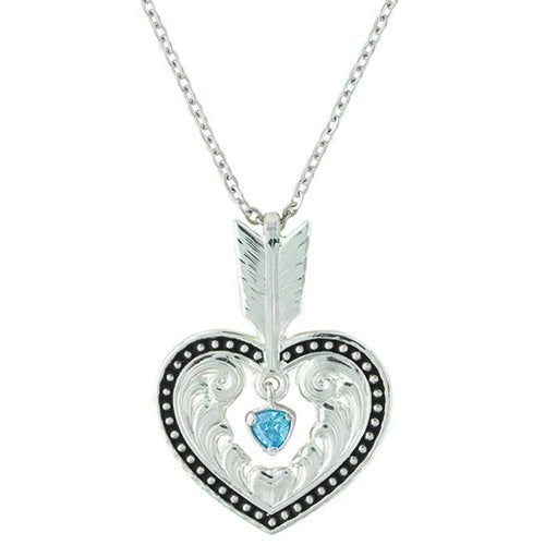 Shot in the Heart with A Big Sky Arrow Necklace - Made in the USA!