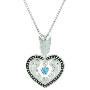 Shot in the Heart with A Big Sky Arrow Necklace - Made in the USA!