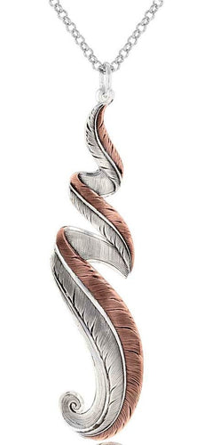 Sunkissed Rose Gold Free Spirit Feather Necklace - Made in the USA!