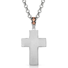 Load image into Gallery viewer, Antiqued Cross Necklace