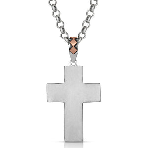 Antiqued Cross Necklace
