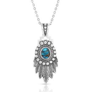 Blue Spring Western Necklace - Made in the USA