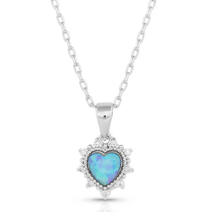 Royal Heart Opal Necklace