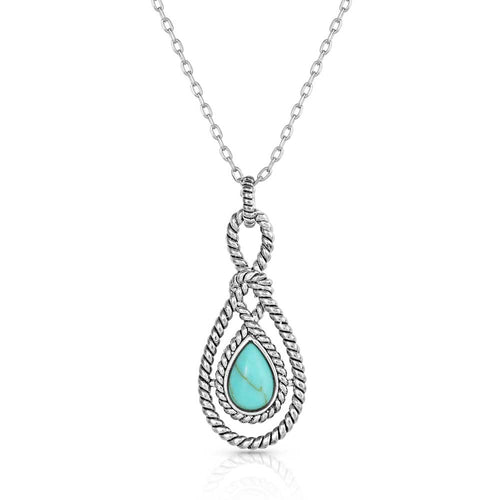 Bowline Knot Turquoise Necklace