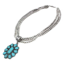 Load image into Gallery viewer, Turquoise Stone Necklace and Matching Earrings