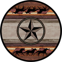 Load image into Gallery viewer, &quot;Night Stampede&quot; Western Area Rugs - Choose from 6 Sizes!