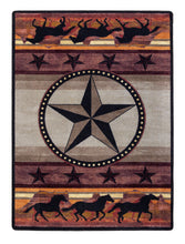 Load image into Gallery viewer, &quot;Night Stampede&quot; Western Area Rugs - Choose from 6 Sizes!