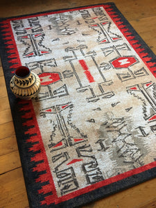 "Teec Nos Crush - Red" Western Area Rugs - Choose from 6 Sizes!