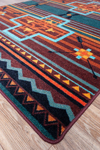 "Brazos - Sunset" Western Area Rugs - Choose from 6 Sizes!