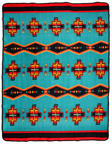 Southwestern Fleece Lodge Blankets - 80