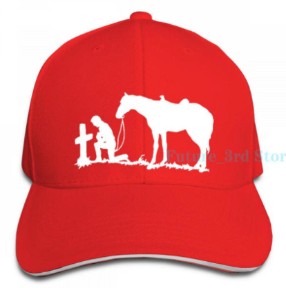Praying Cowboy Cap - Red