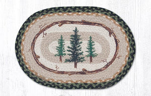 Tall Timbers Oval Braided Placemat