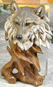 Western Wolf Sculpture