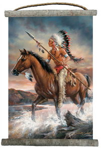 Legends of the West Canvas Wall Scroll 18" x 25"