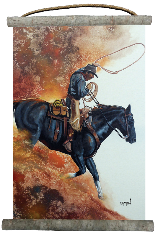 Hell Bent for Leather Canvas Wall Scroll 18