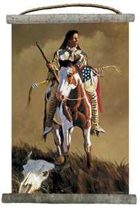 Ghost of the Plains Canvas Wall Scroll 18" x 25"