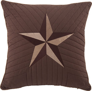 Lone Star Quilt Star Square Pillow