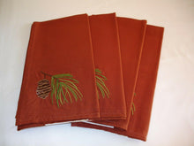 Load image into Gallery viewer, Country Pinecone Spray Dining Napkin