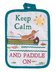 "Keep Calm and Carry On" Pot Holder