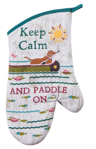 "Keep Calm and Carry On" Oven Mitt