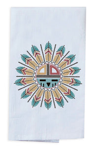 Southwest Craze Hopi Sun Embroidered Flour Sack Towel
