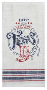 Texas Pride Deep in the Heart Tea Towel