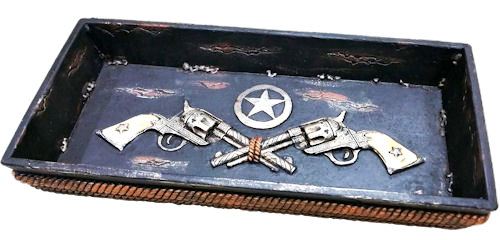 Double Gun Tray with Rope