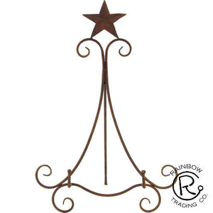 Scrolled Star Easel - 24" Tall