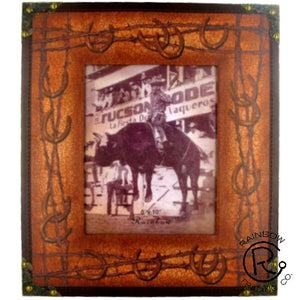 Western Barbwire & Horseshoe Photo Frame - 4" x 6"