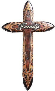 "Family" Wall Cross - 21" Tall