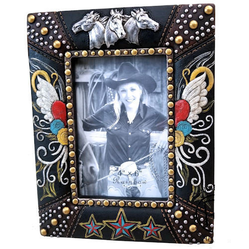 Wings, Stars & Horses Western Photo Frame - 4