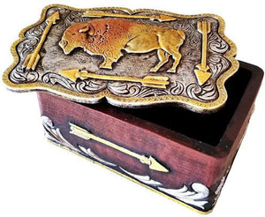 Buffalo & Arrows Trinket Box