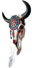 Load image into Gallery viewer, Cow Skull with Dream Catcher Plaque