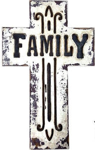 "Family" Wall Cross - 18" Tall