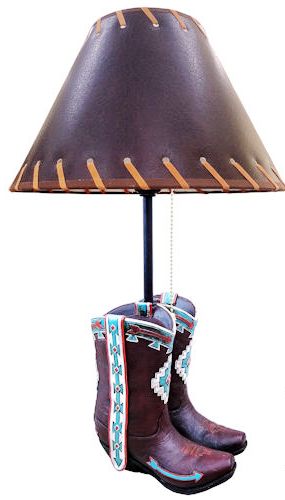 Aztec Boots Table Lamp