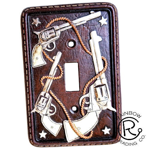 Pistols Single Switch Plate Cover