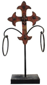 Western Metal Cross Towel Holder
