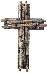 Branch Looking Wall Cross with Inspirational Words