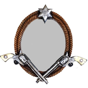 Western Double Gun Wall Mirror