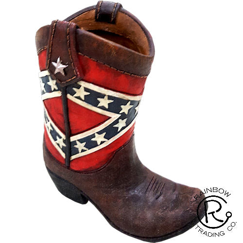 Confederate Cowboy Boot Vase