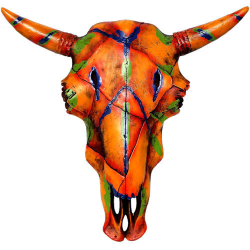Western Multi-Color Skull Plaque