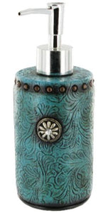 Western Turquoise Concho Soap/Lotion Pump