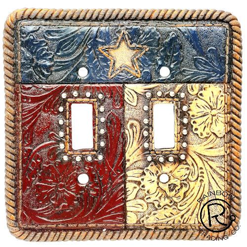 Texas Tooled Double Switch Cover