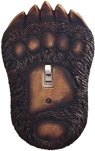 Black Bear Paw and Claw Single Light Switch Cover