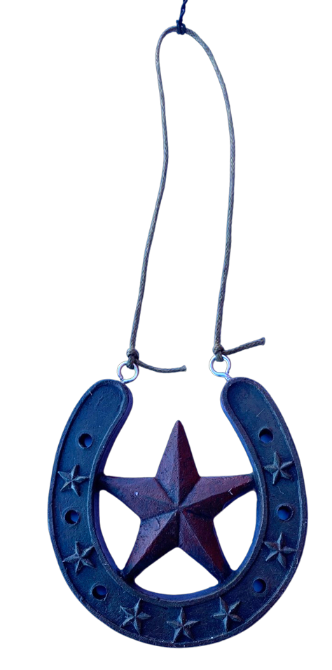 Horseshoe & Star Ornament